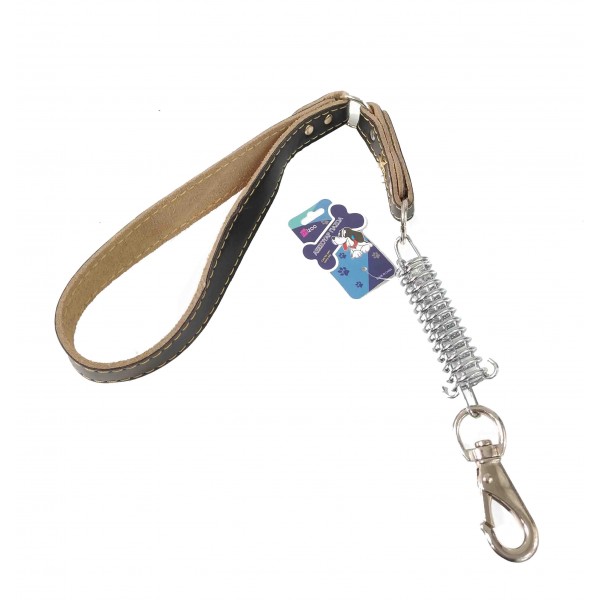 ΛΟΥΡΙ ΣΚΥΛΟΥ ΚΑΦΕ ΔΕΡΜΑΤΙΝΟ ΜΕ ΕΛΑΤΗΡΙΟ 59CM